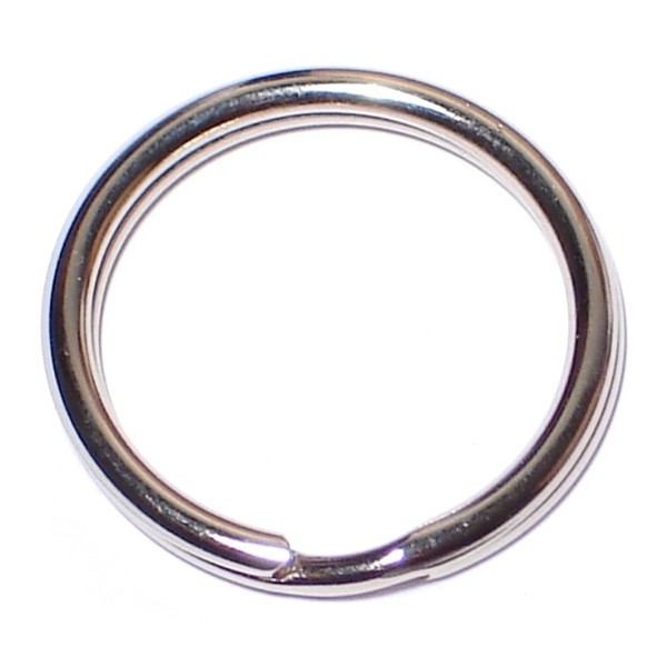 Midwest Fastener 3/4" Nickel Split Key Rings 15PK 38503